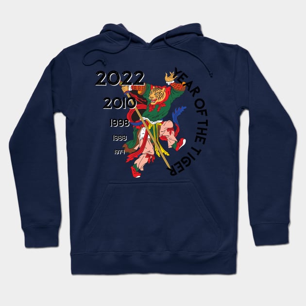 Chinese Zodiac - Year of the Tiger Hoodie by Underthespell